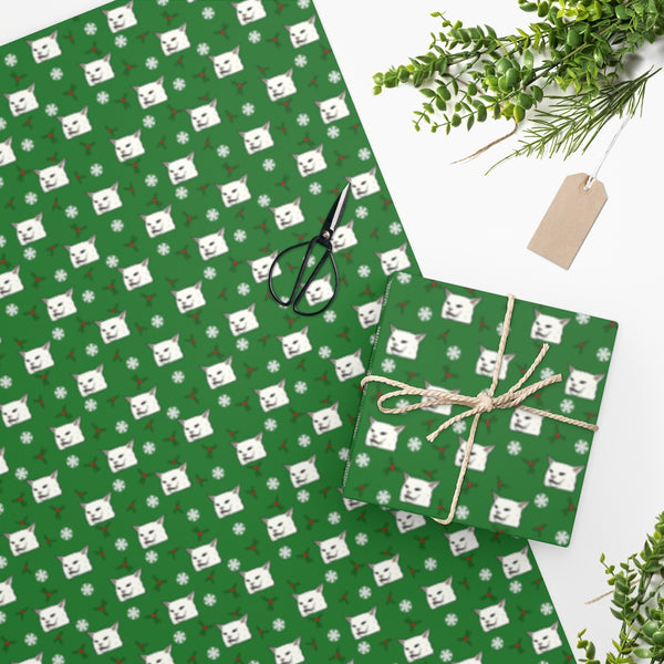 Smudge Holiday Wrapping Paper (Green)